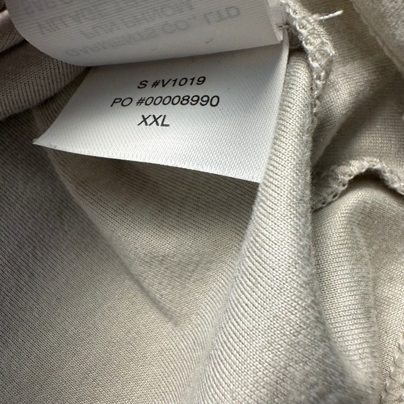 Vuori Mens Light Grey Long Sleeve Hoodie Shirt Size XXL Athleisure Casual - Picture 7 of 12